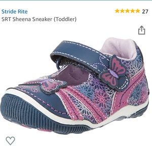 Stride Rite 🦋 SRT Sheena Navy/Purple Girls 6M